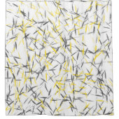 Geel grijs Abstract Douchegordijn (Voorkant)