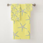 Geel grijs Blauwgroen sterstaartropions Bad Handdoek (Insitu)