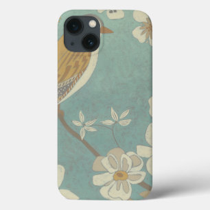 Geel, grijs en beige vogel op een filiaal iPhone 13 hoesje