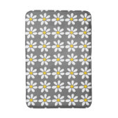 Geel Grijs en Wit Daisy Patroon Badmat (Voorkant Verticaal)
