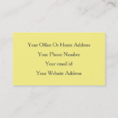 Geel grijs haar en make-up modern 2022 visitekaartje (Achterkant)