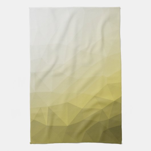 Geel grijs ombre Mach cool elegant Patroon Theedoek (Verticaal)