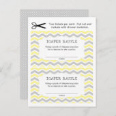 Geel grijs papier, Raffle Tickets, sm hoeveelheid Uitnodiging Briefkaart (Voorkant / Achterkant)