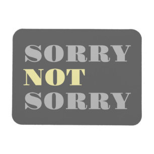 Geel grijs Sorry niet Flexi Magnet Magneet