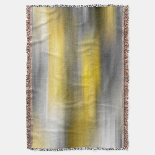 Geel grijs Verticaal Abstract Deken (Voorkant Verticaal)