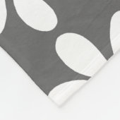 Geel grijs wit Daisy Pattern Fleece Deken (Hoek)