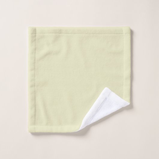 Geel & Grijsblauw Waterverf Monogram Bad Handdoek (Wasdoekje)