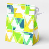 Geel groen abstract bedankdoosjes (Achterkant)