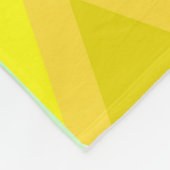 Geel groen abstract fleece deken (Hoek)