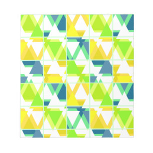Geel groen abstract notitieblok
