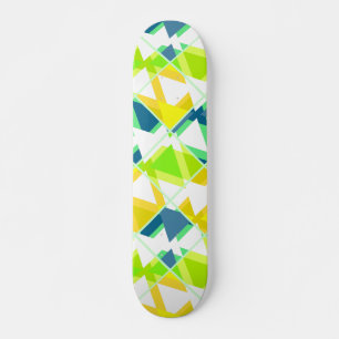 Geel groen abstract skateboard