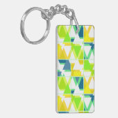 Geel groen abstract sleutelhanger (Voorkant Links)