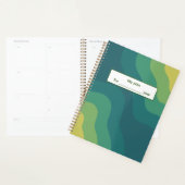 Geel groen abstract voor een positieve stemming planner (Display)