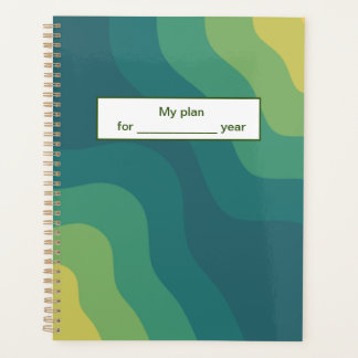 Geel groen abstract voor een positieve stemming planner