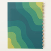 Geel groen abstract voor een positieve stemming planner (Achterkant)