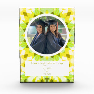 Geel Groen Afstuderen Foto Keepsake Gift