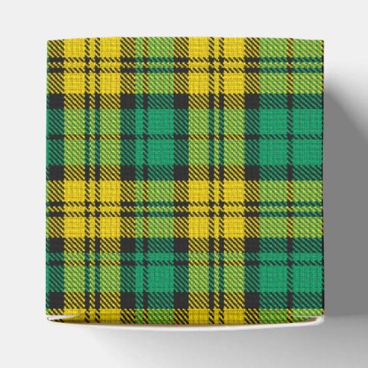 Geel Groen Blackwatch Campbell Tartan Plaid Bedankdoosjes (Bovenkant)