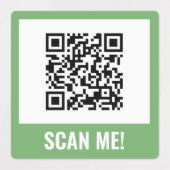 Geel Groen Blauw Scan me! QR-codelijsten Labels (Design 2)