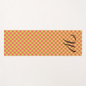 Geel groen en lichtroze kastMonogrammen Yogamat (Voorkant (horizontaal))