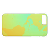 Geel Groen Goud Neon Wereldbol Case-Mate iPhone Case (Achterkant (Horizontaal))