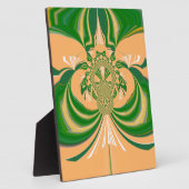 Geel groen ontwerp. fotoplaat (Zijkant)