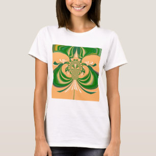 Geel groen ontwerp. t-shirt