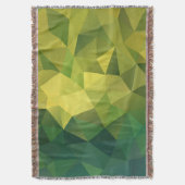 Geel groen patroon deken (Voorkant Verticaal)