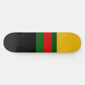 Geel Groen Rood Zwart Kleur Block Design Skateboard (Horizontaal)