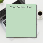 Geel Groen Unieke Gepersonaliseerde Leraar Geschen Notitieblok