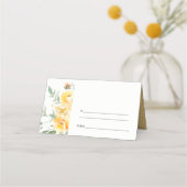 Geel groen Waterverf Roos Vloeiend huwelijk (Achterkant)