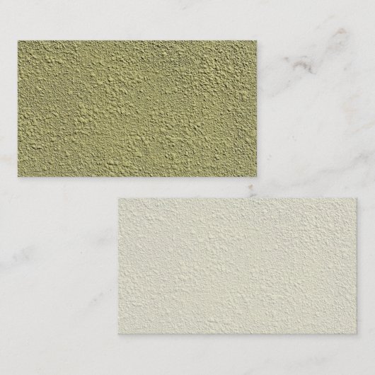 Geel-groene Stucco-structuur Visitekaartje (Voorkant / Achterkant)