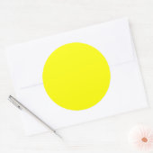 Geel groot ronde sticker (Envelop)