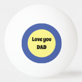 Geel Grote Dot Vierkante Sticker Pingpongballen (Achterkant)