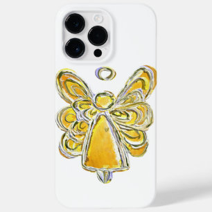 Geel Guardian Angel Art Aangepaste iPhone Case