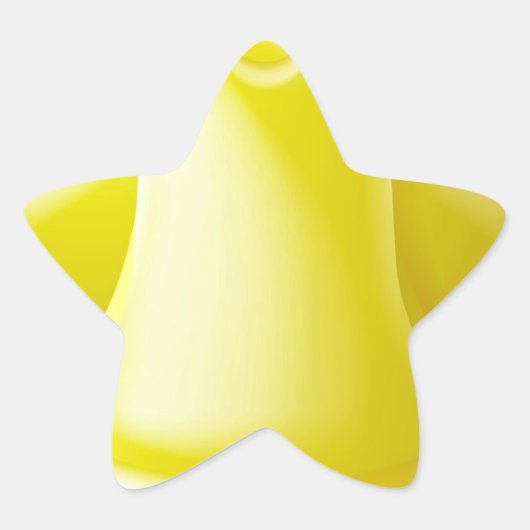 Geel hard Pet veiligheidshelm Ster Sticker (Voorkant)