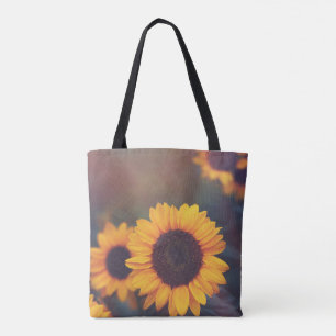 Geel Hardy Sunflower Art Beste zonnebloempotfoto's Draagtas