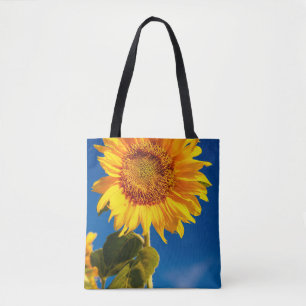Geel Hardy Sunflower Art Beste zonnebloempotfoto's Draagtas