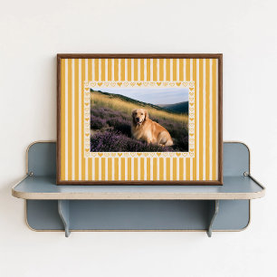 Geel Hart Fotoposter - Op Maat Gemaakte Foto Cadea Poster