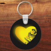 Geel hart sleutelhanger (Voorkant)