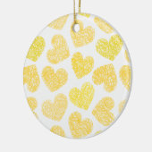 Geel harten Ornament (Links)
