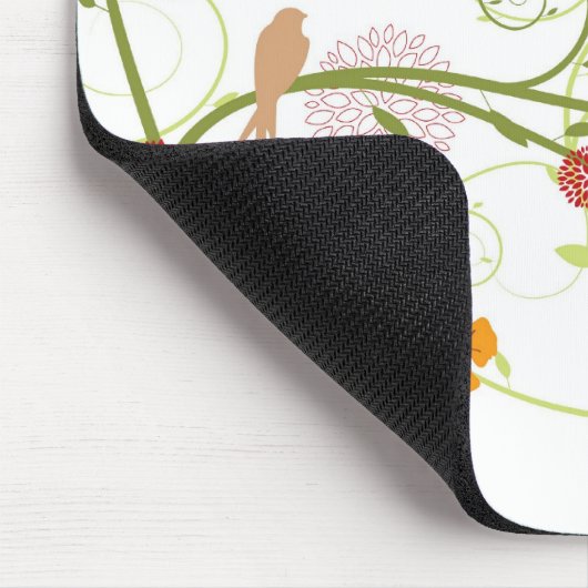 Geel Hibiscus en Zweden Elegant Floral Garden Muismat (Hoek)