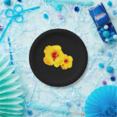Geel Hibiscus Paper Bord (Feest)