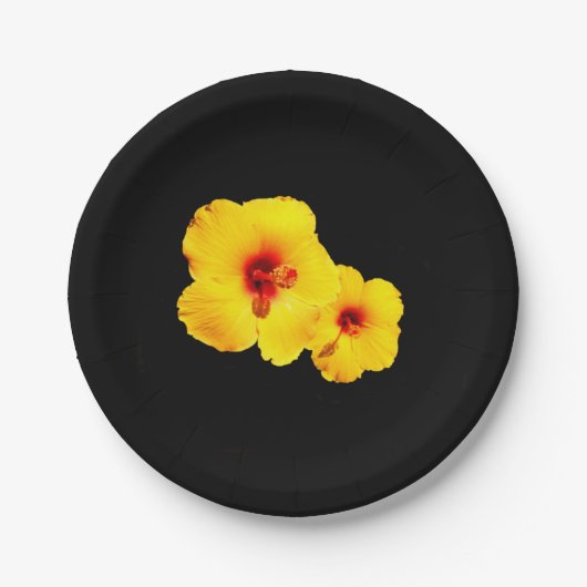 Geel Hibiscus Paper Bord (Voorkant)