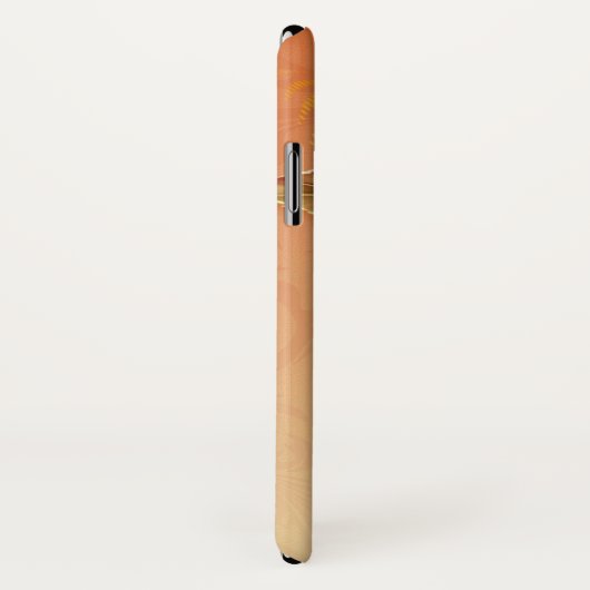 Geel Hoesje-Mate Barely daar iPhone X Hoesje (Achterkant / rechts)