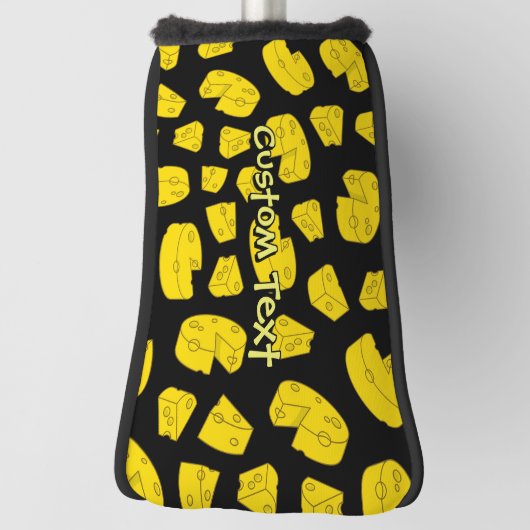 Geel Hoesje van het Kaas Pattern Golf Golfheadcover (Draai 90)