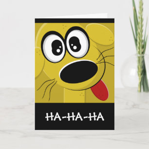 Geel hondengezicht kaart