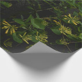 Geel Honeysuckel inpakpapier. Cadeaupapier (Hoek)