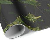Geel Honeysuckel inpakpapier. Cadeaupapier (Rol Hoek)