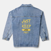 Geel, houd Jezus eerst Denim Jacket (Achterkant)