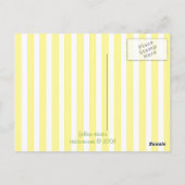 Geel huis briefkaart (Achterkant)